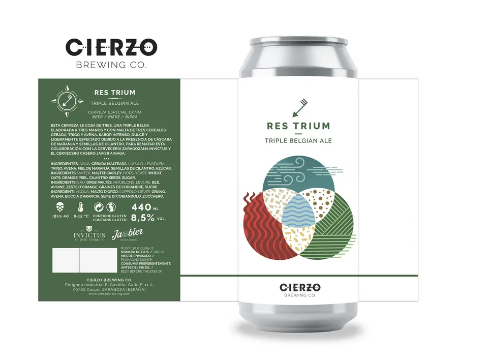 Cierzo Brewing Res Trium birra tripel belga 12 lattine