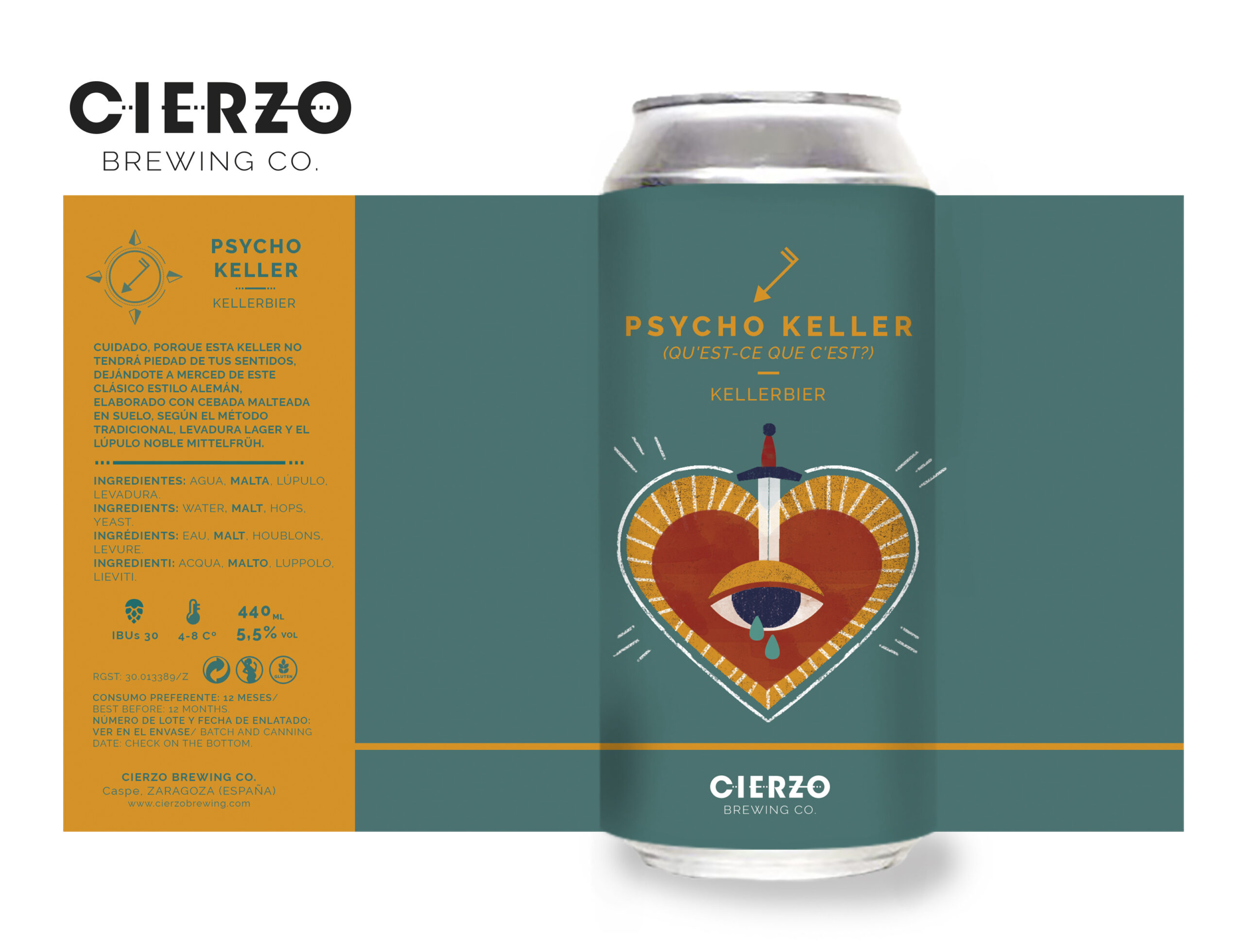 Cierzo Brewing Psycho Keller kellerbier 12 lattine tedesca