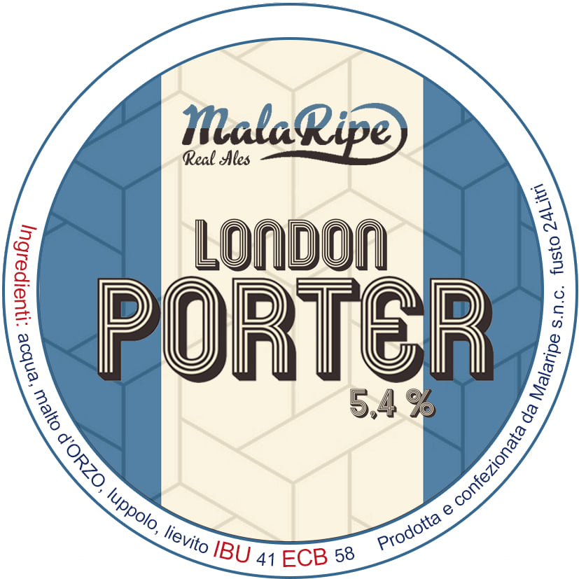 Malaripe London Porter birra scura al caffè