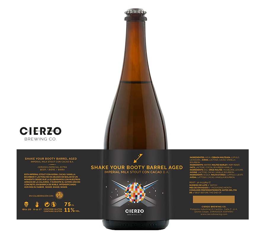 Cierzo Brewing Shake Your Booty Imperial Stout 6 bottiglie barrique