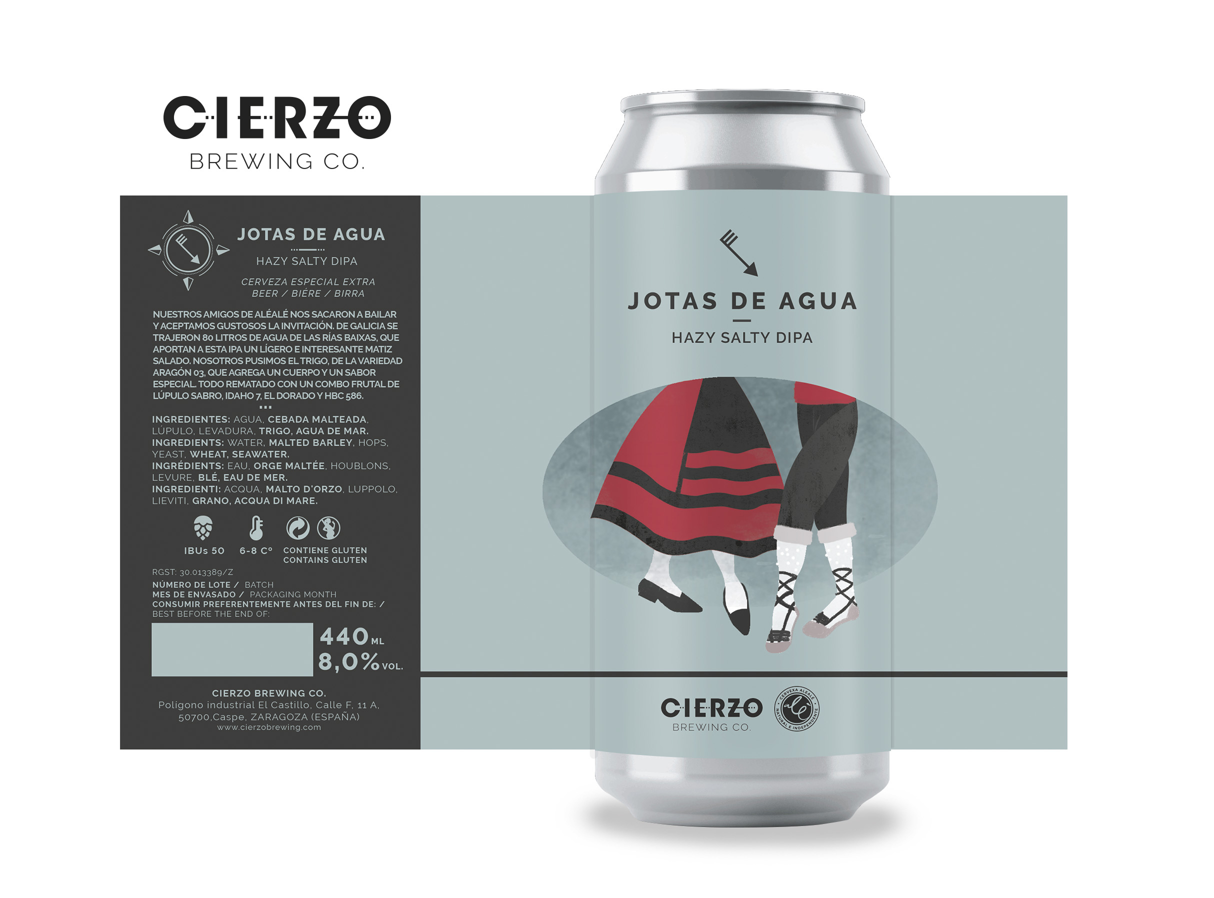 Cierzo Jotas de Agua IPA birra fruttata 12 lattine
