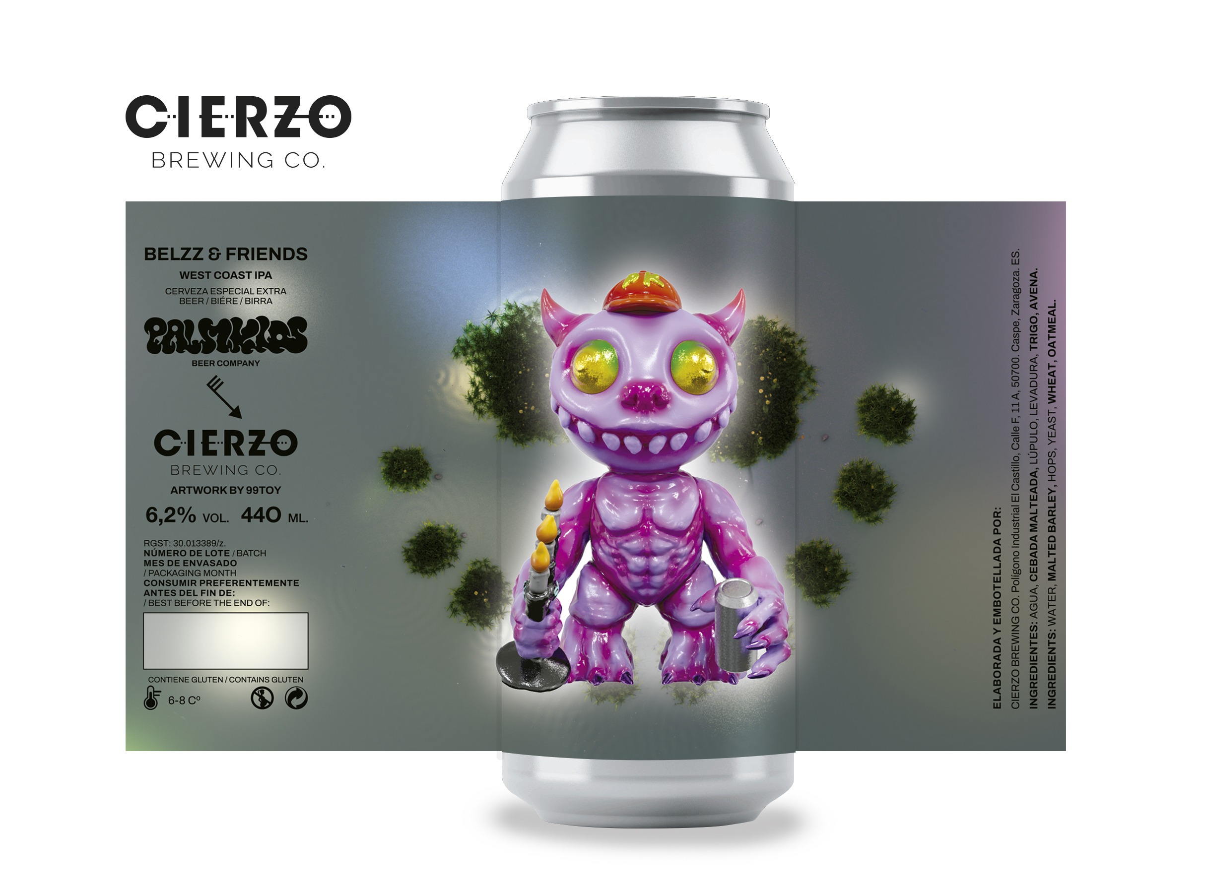 Cierzo Brewing Belzz & Friends birra West Coast IPA 12 lattine
