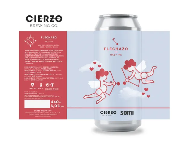 Cierzo Brewing Flechazo birra hazy ipa 12 lattine Krush