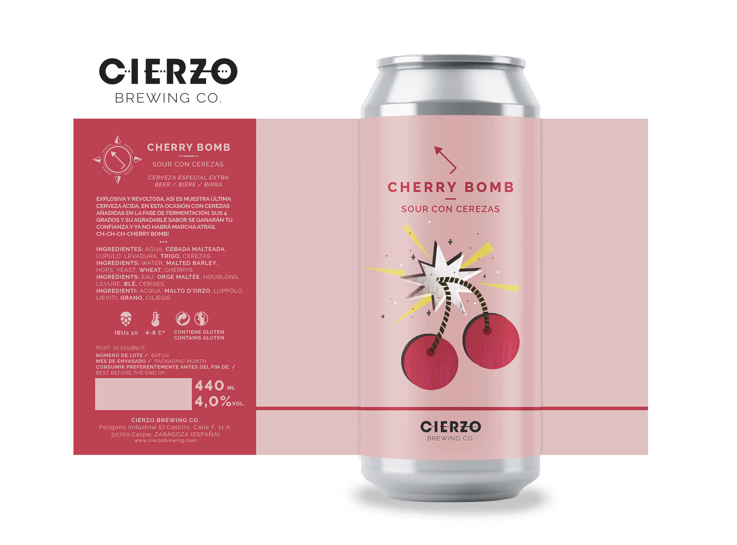 Cierzo Brewing Cherry Bomb sour 12 lattine ciliegia 4%