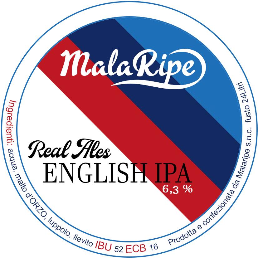 Malaripe English IPA real ale inglese