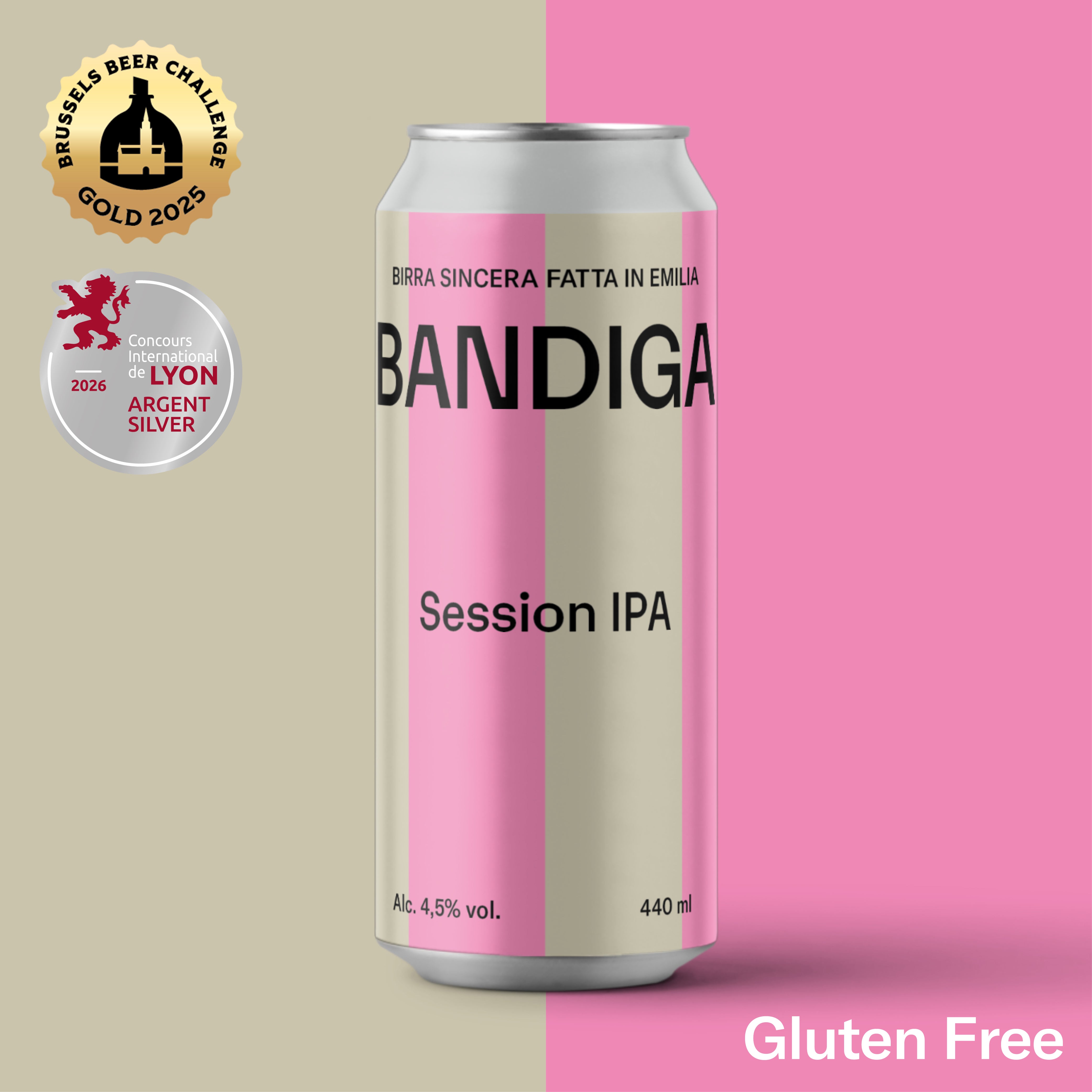 Bandiga Session IPA birra senza glutine 440 ml