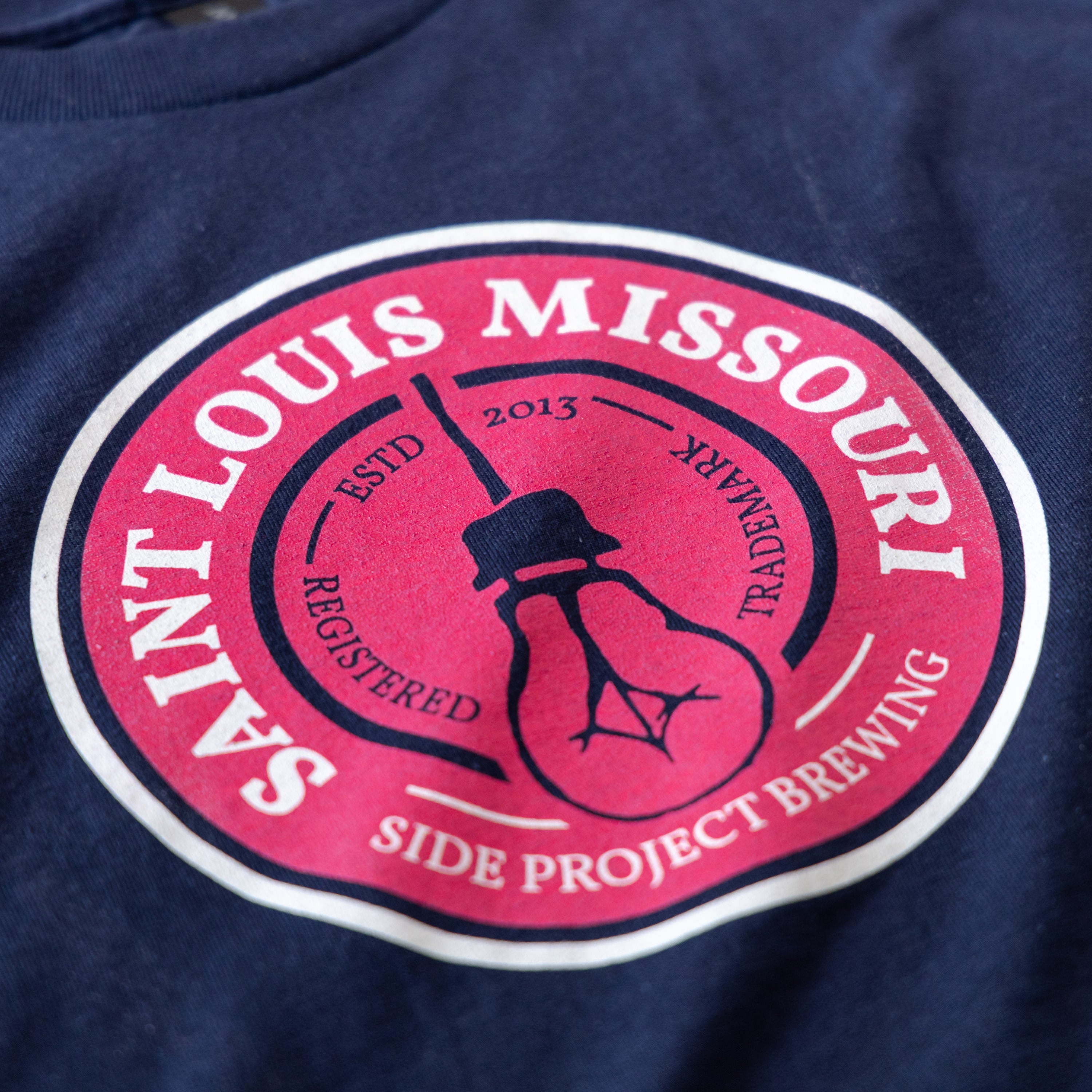 Side Project Soccer Circle Logo T-Shirt maglietta navy
