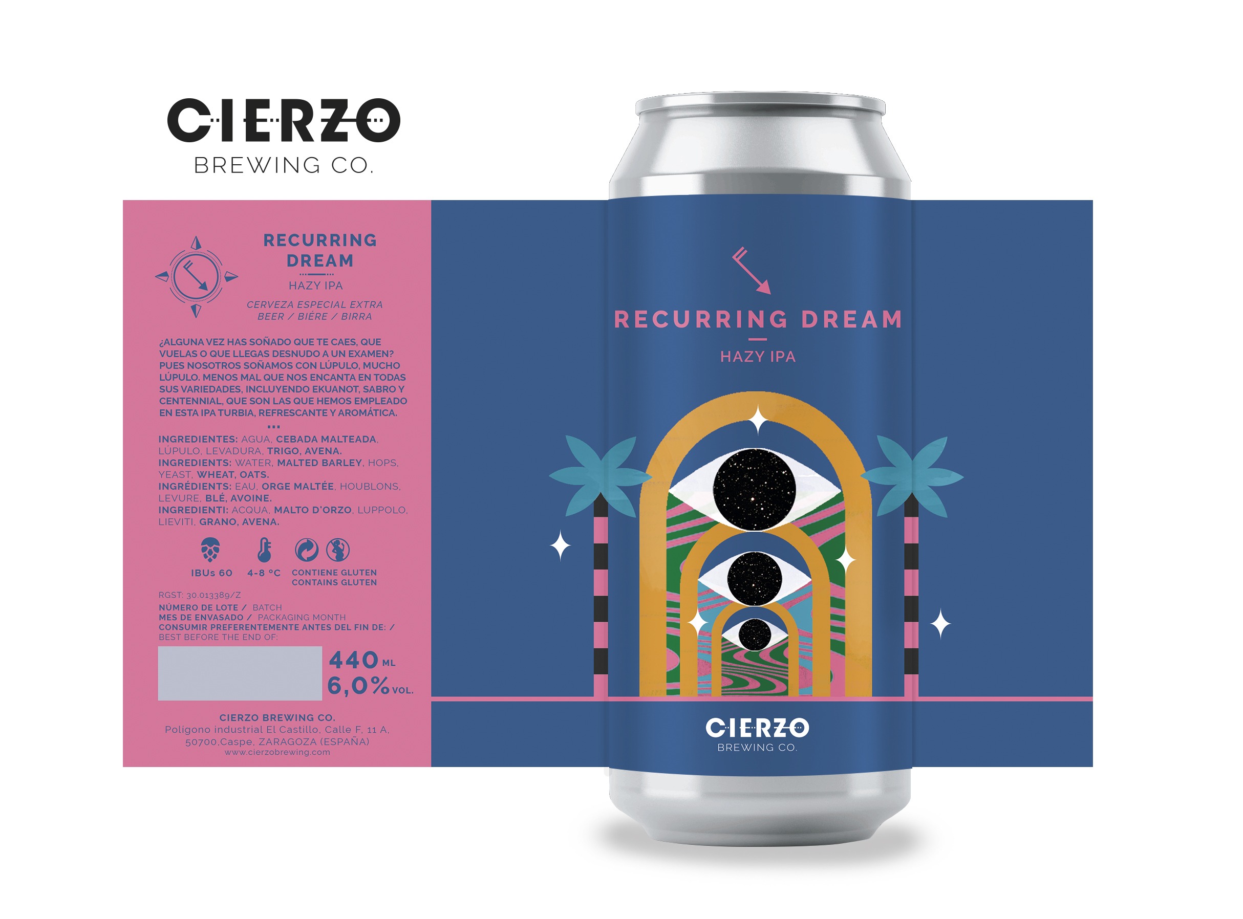 Cierzo Brewing Recurring Dream birra IPA 12 lattine aromatica