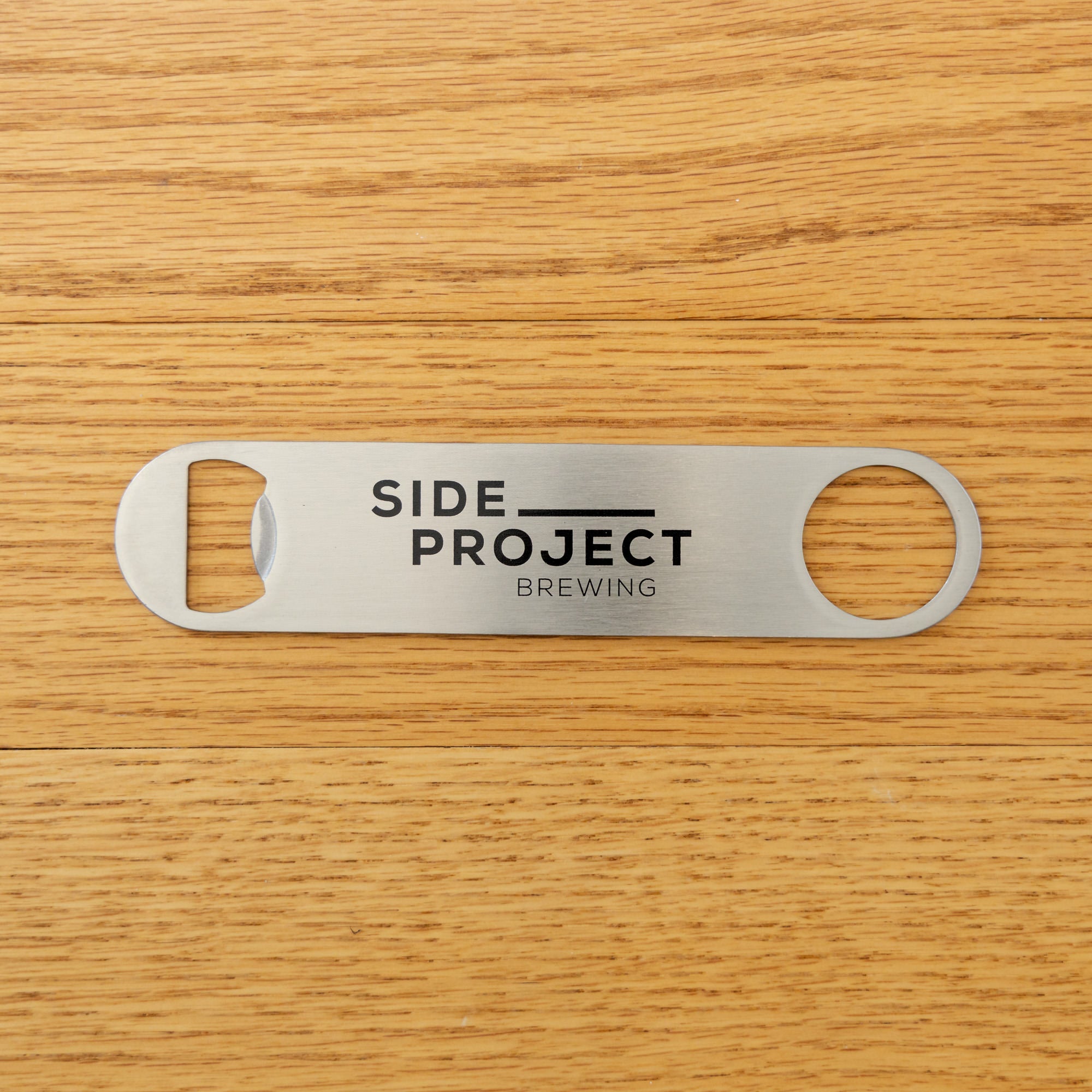 Side Project Brewing Typeface Logo apribottiglie acciaio