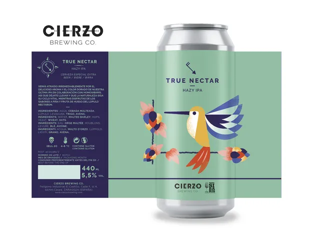 Cierzo Brewing True Nectar birra IPA 12 lattine ananas