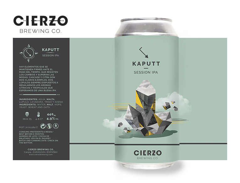 Cierzo Brewing Kaputt Session IPA birra 12 lattine agrumata