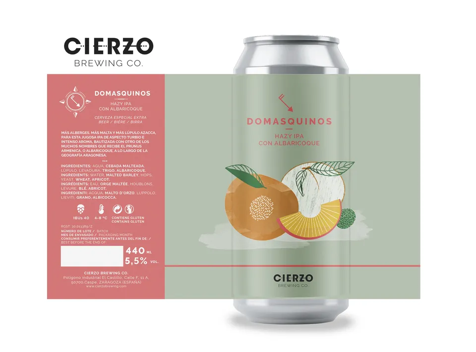 Cierzo Brewing Domasquinos birra IPA 12 lattine Azacca