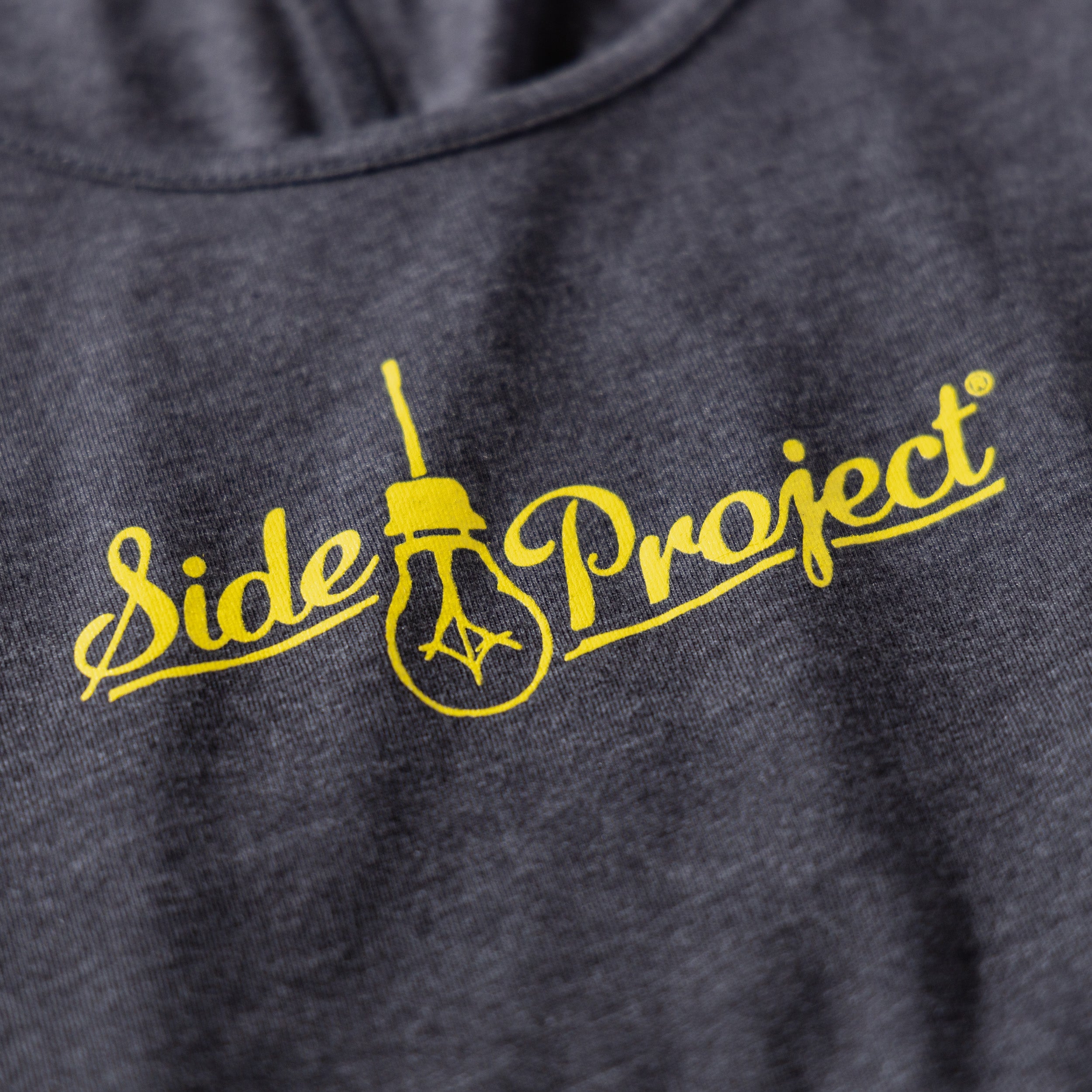 Side Project Ladies Script Logo Tank canotta donna L grigia