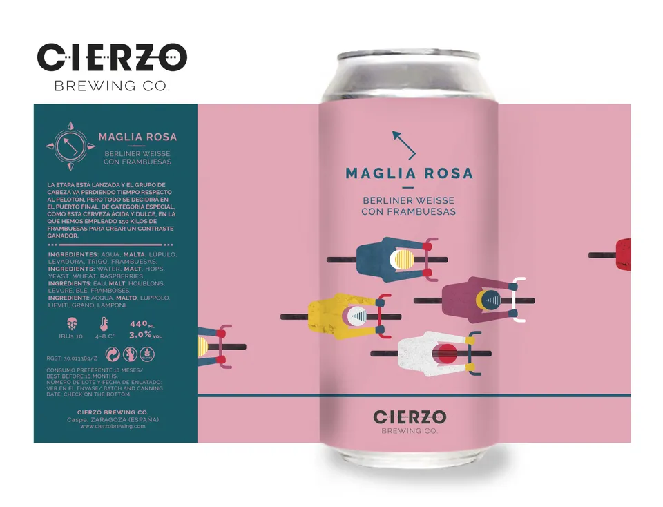 Cierzo Brewing Maglia Rosa birra sour lampone 12 lattine