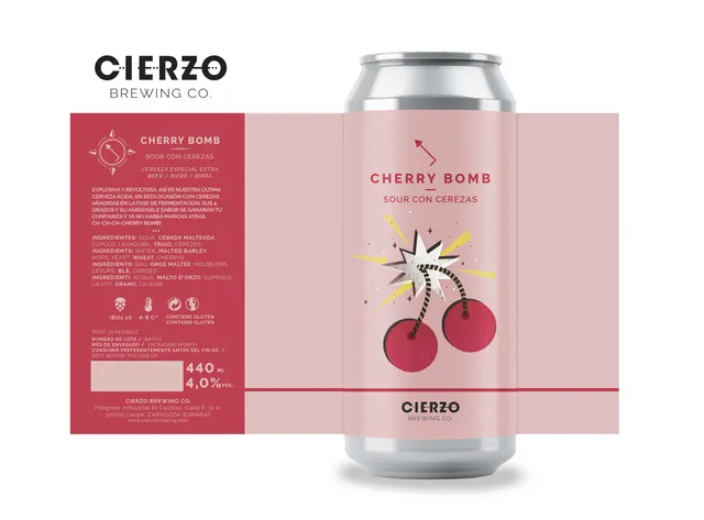 Cierzo Brewing Cherry Bomb sour 12 lattine ciliegia 4%