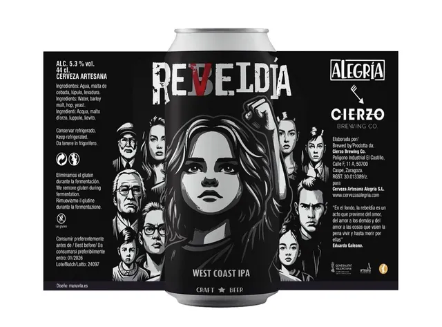Cierzo Brewing Reveldía West Coast IPA 12 lattine senza glutine