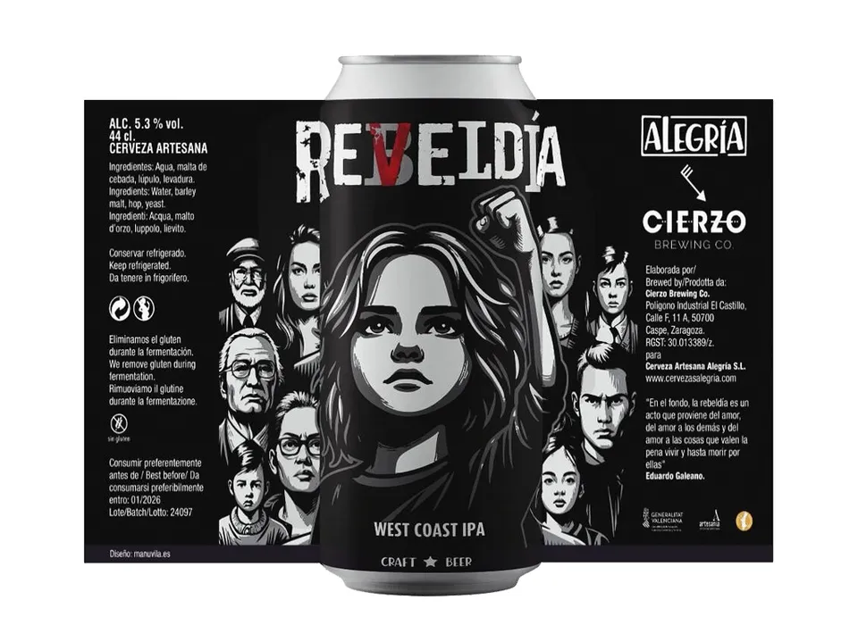 Cierzo Brewing Reveldía West Coast IPA 12 lattine senza glutine