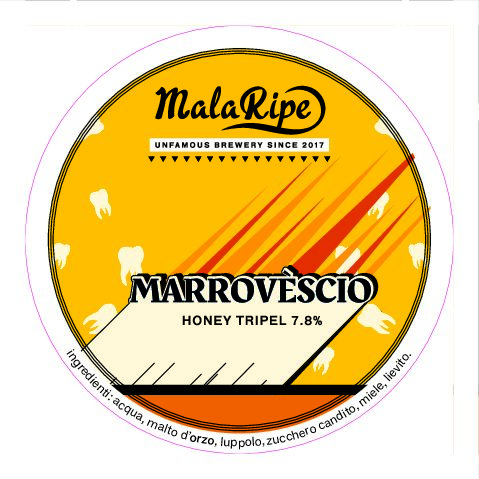 Malaripe Marrovèscio birra belga al miele millefiori