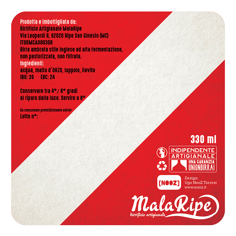 Malaripe Zona Rossa birra ambrata americana