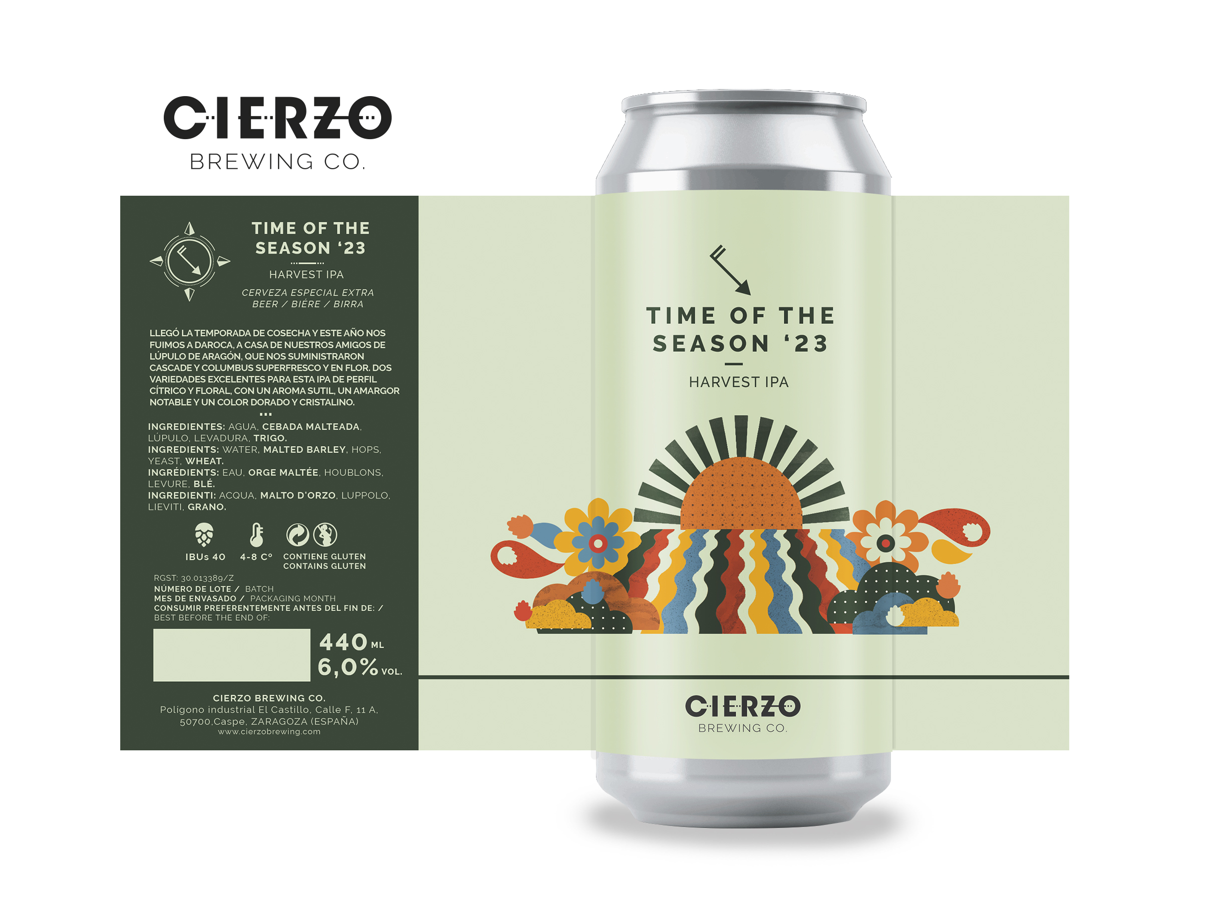 Cierzo Brewing Time of the Season ’23 birra IPA 12 lattine agrumata