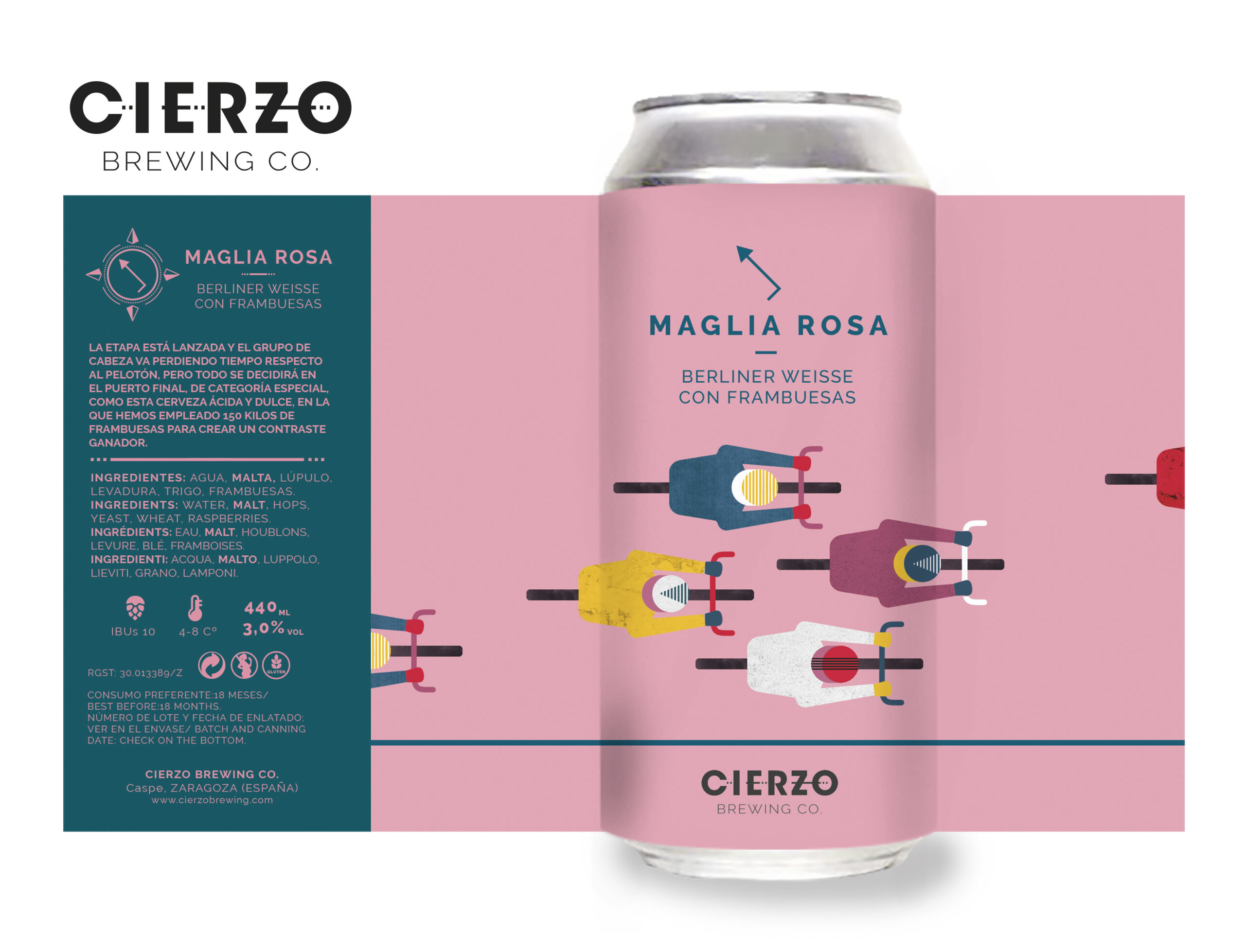Cierzo Brewing Maglia Rosa birra sour lampone 12 lattine