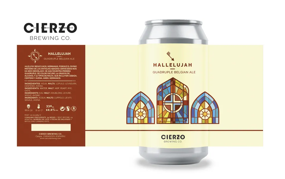 Cierzo Hallelujah birra quadrupel 12 lattine 10 gradi