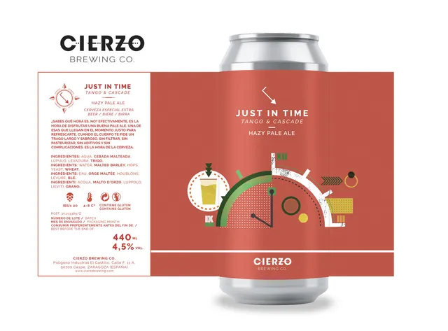 Cierzo Brewing Just in Time birra Pale Ale 12 lattine Tango