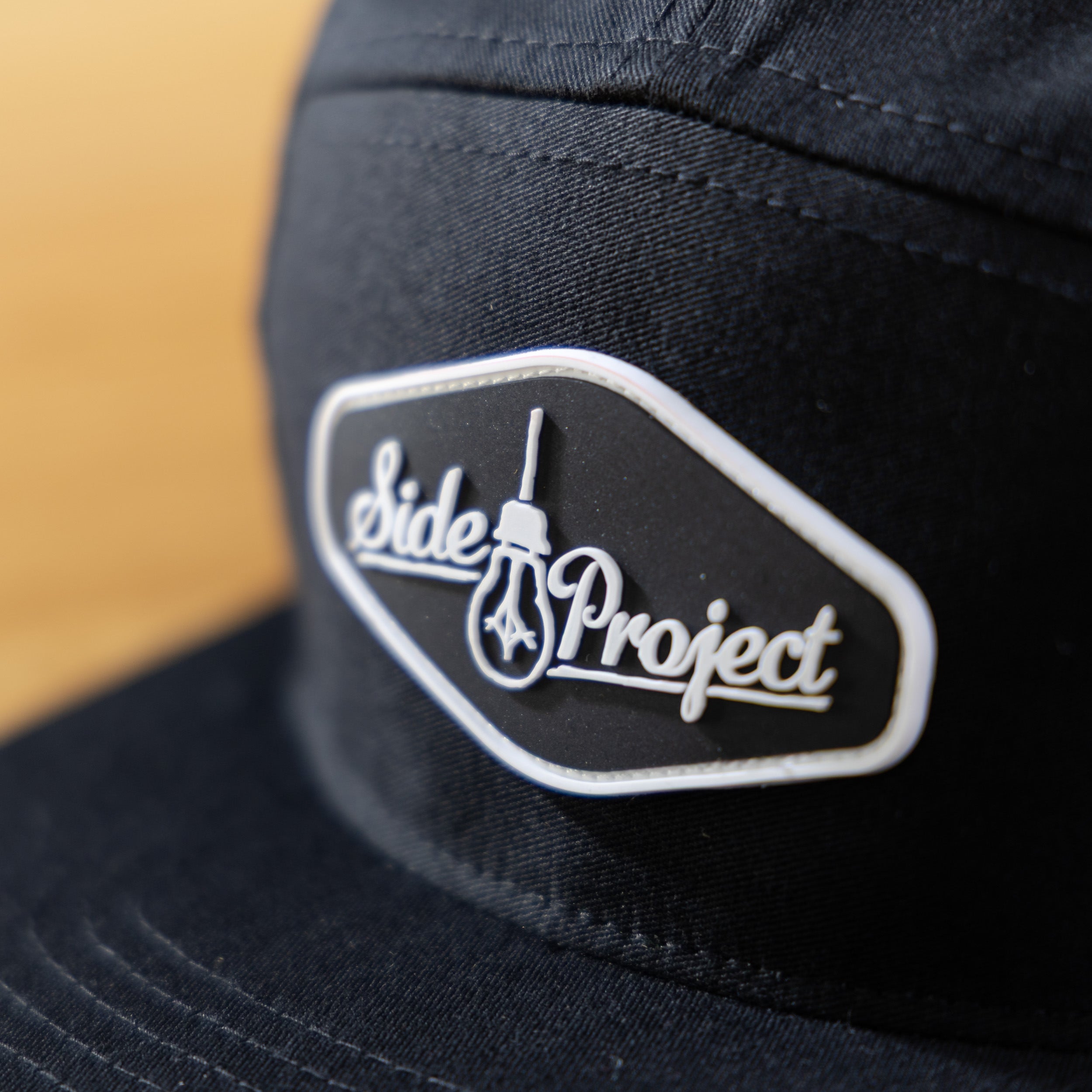 Side Project Richardson 5-Panel cappello nero strapback cotone