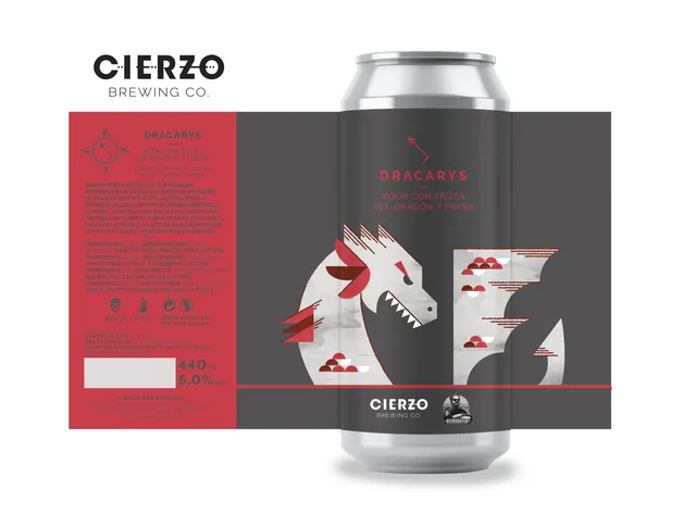 Cierzo Brewing Dracarys sour 12 lattine fragola