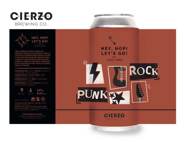 Cierzo Brewing Hey Hop Let's Go Doppia IPA 12 lattine