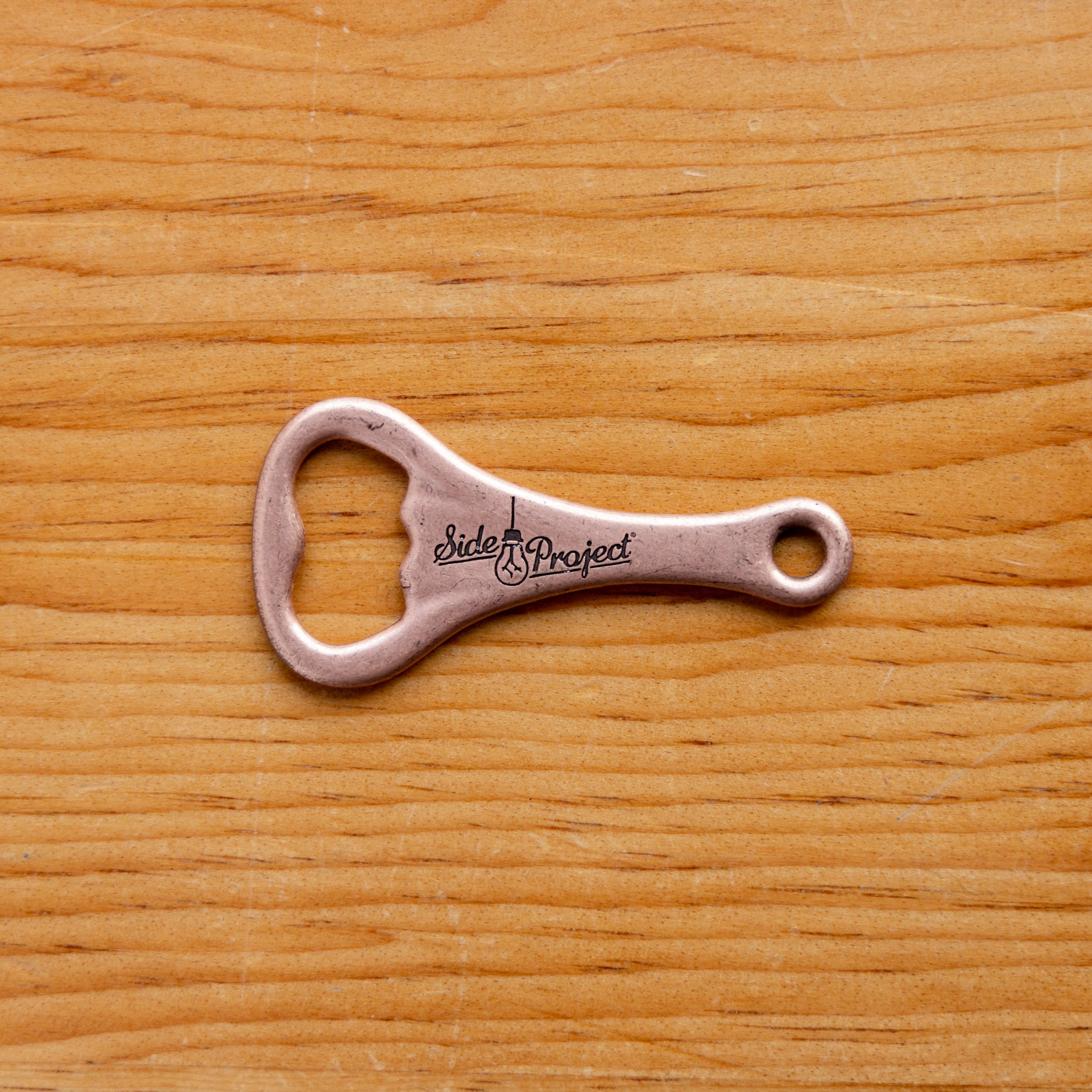 Side Project Metal Keychain apribottiglie portachiavi ottone