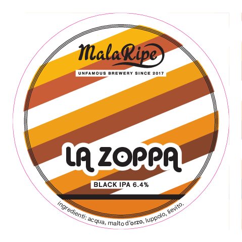 Malaripe La Zoppa birra scura amara al caffè