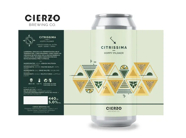Cierzo Brewing Citrissima Lager 12 lattine luppolo Citra