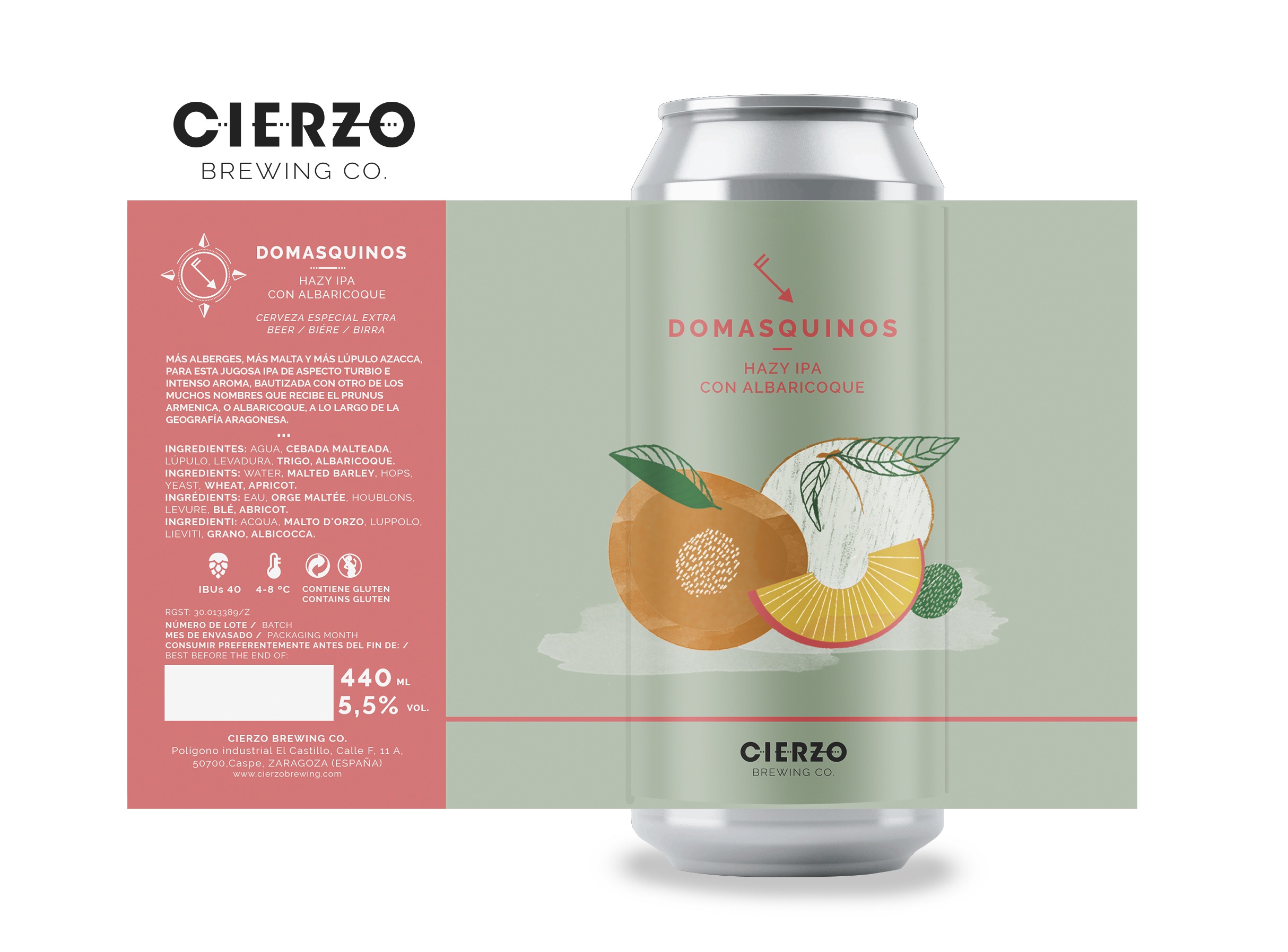 Cierzo Brewing Domasquinos birra IPA 12 lattine Azacca