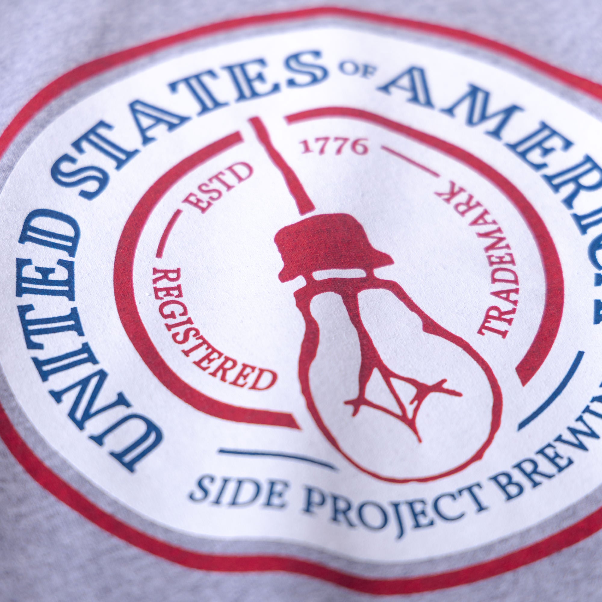 Side Project USA 250 maglietta grigia L 2XL misto cotone