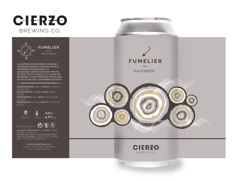 Cierzo Brewing Fumelier birra affumicata 12 lattine stile Rauchbier