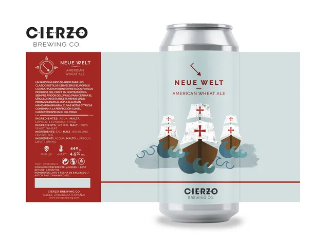Cierzo Neue Welt birra frumento 12 lattine agrumata