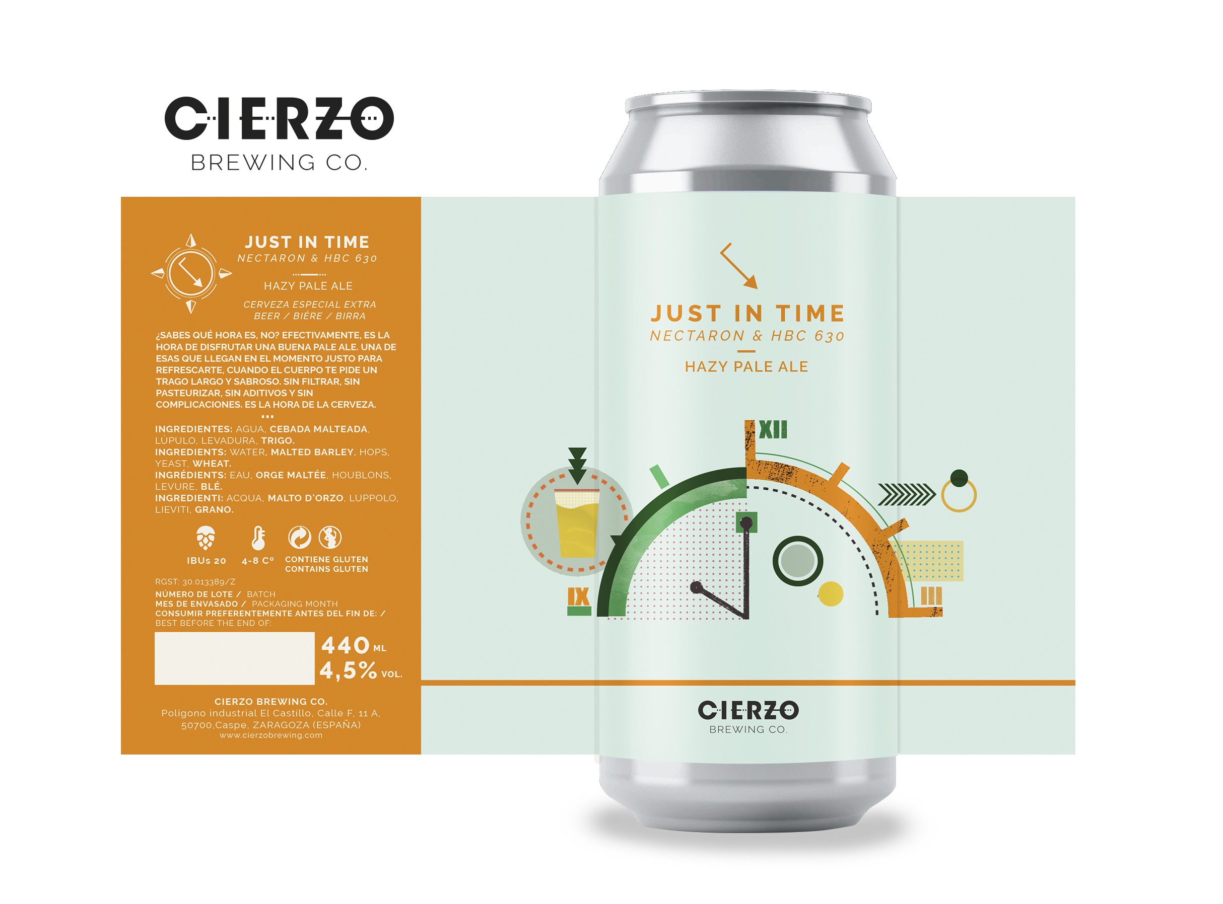 Cierzo Just in Time Nectaron HBC 630 birra 12 lattine