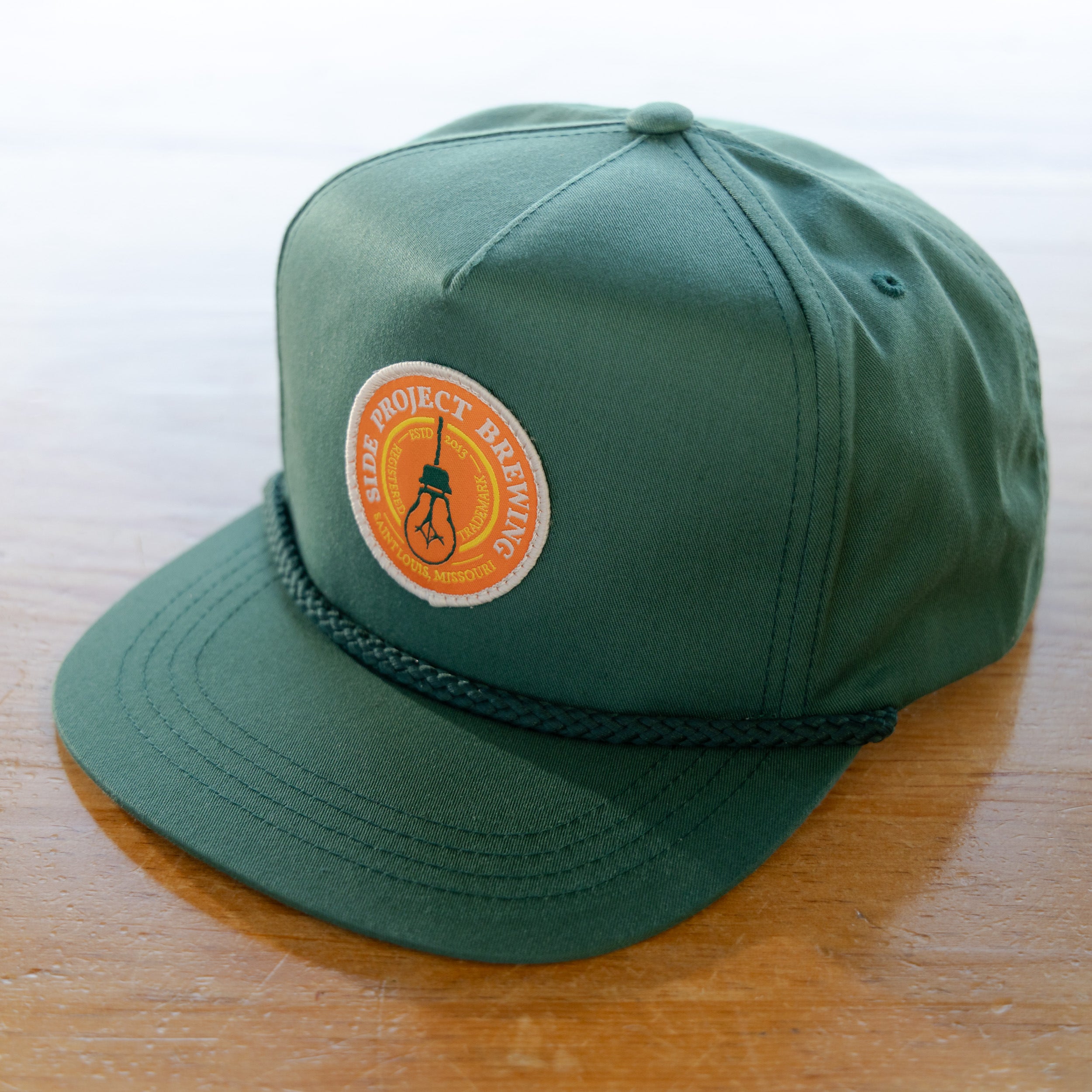 Side Project Rope cappellino spruce verde snapback 5 pannelli