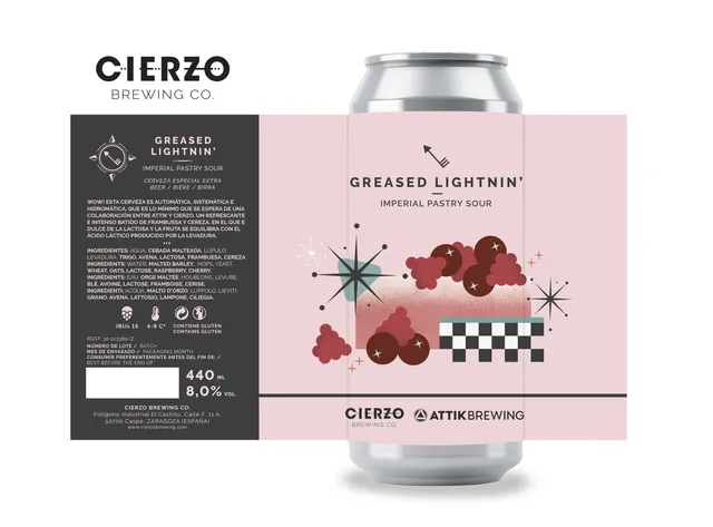 Cierzo Brewing Greased Lightnin birra sour 12 lattine