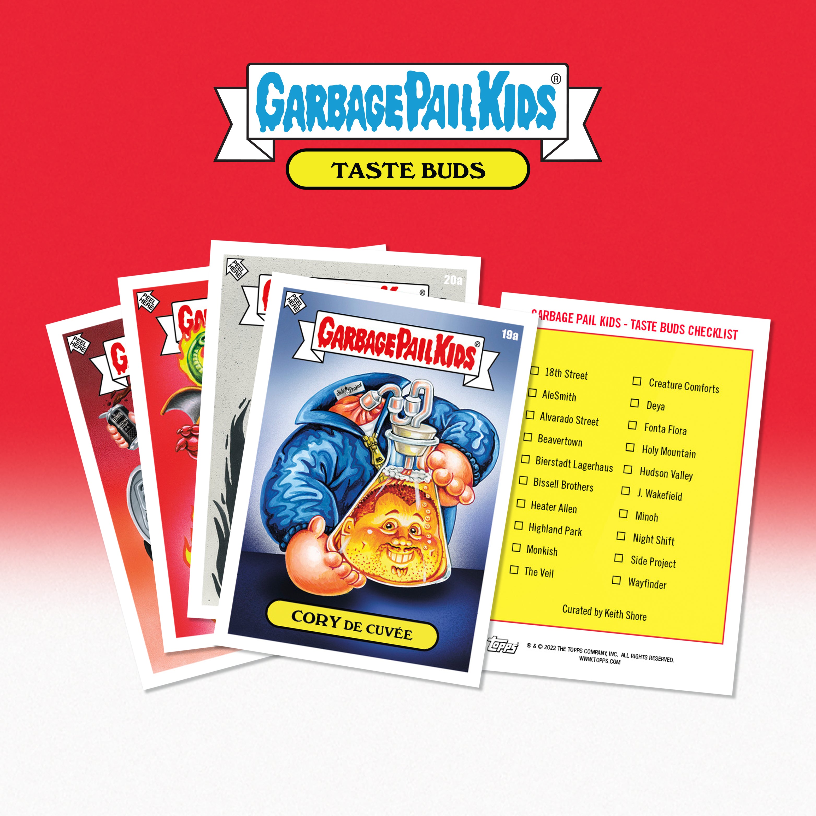 Topps Garbage Pail Kids Taste Buds Series 2 bustina 11 carte