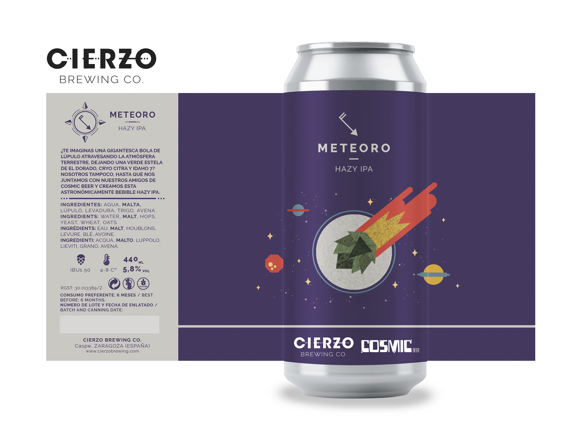 Cierzo Brewing Meteoro Hazy IPA 12 lattine fruttata