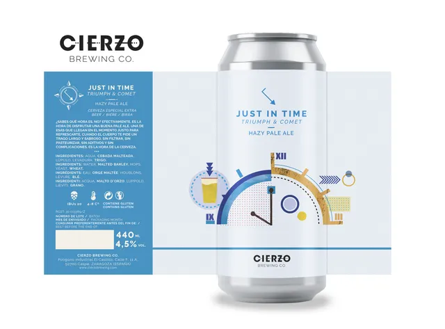 Cierzo Just in Time Triumph Comet birra Pale Ale 12 lattine