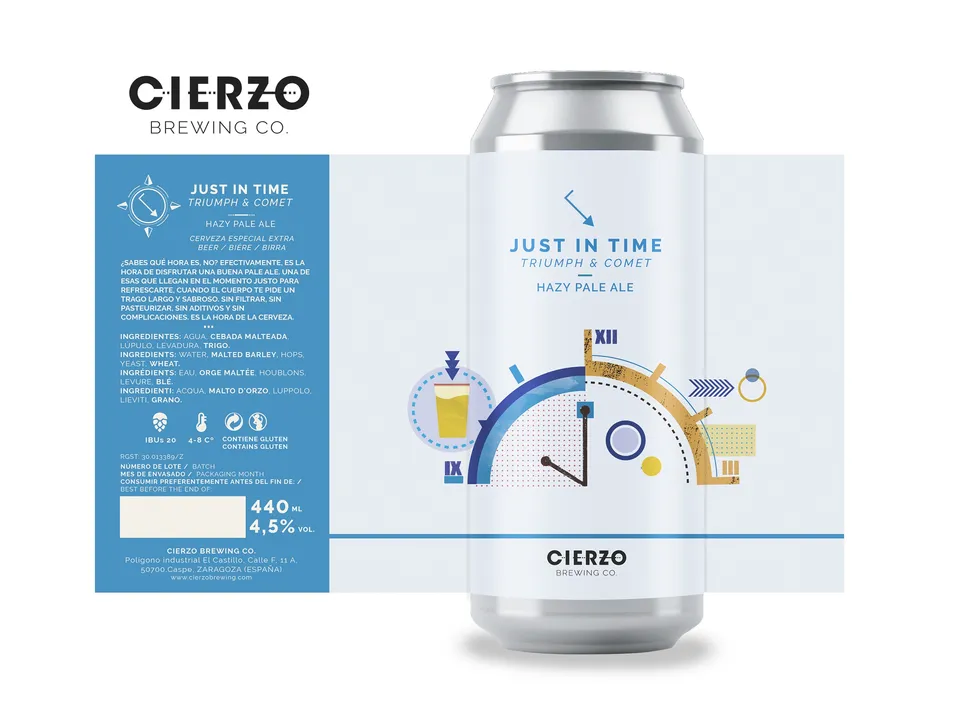Cierzo Just in Time Triumph Comet birra Pale Ale 12 lattine