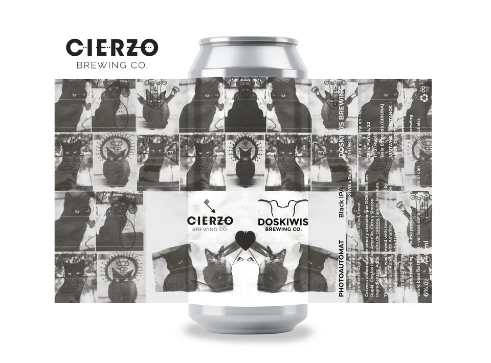 Cierzo Brewing Photoautomat Black IPA birra 12 lattine tostata