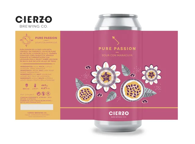 Cierzo Pure Passion birra sour 12 lattine maracujà