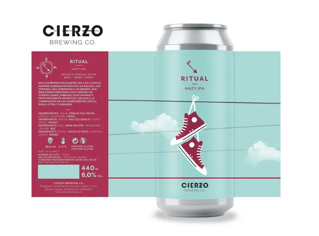 Cierzo Brewing Ritual birra IPA 12 lattine aromatica