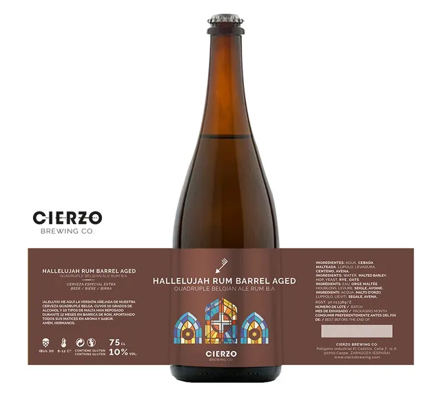 Cierzo Brewing Hallelujah birra quadrupel 6 bottiglie rum
