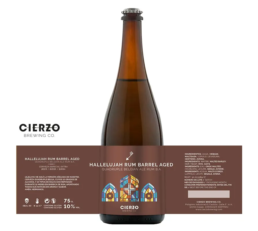 Cierzo Brewing Hallelujah birra quadrupel 6 bottiglie rum
