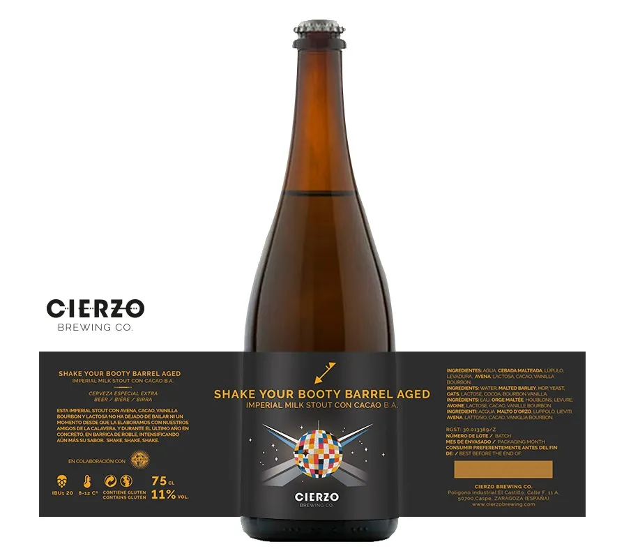 Cierzo Brewing Shake Your Booty Imperial Stout 6 bottiglie barrique